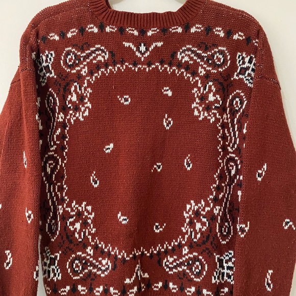 Madewell Bandana Soft Cotton Pullover Sweater - Picture 4 of 8